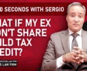 What if my ex-spouse won&#39;t share Child Tax Credit? Florida Attorney Sergio Cabanas answers this question. He has outlined this topic in a brief 60-second overview to provide you with important information in a concise fashion. nnPara la version en español, ver aquí: n¿Qué sucede si mi ex no comparte el crédito tributario por hijos?nhttps://vimeo.com/668528343nn***Please note that the information in this video is not an adequate substitute for a consultation with an attorney who is knowledge