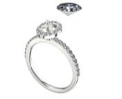 Handana MR 7212 Diamond Engagement Ring in White Gold George Thompson Diamond Co Jewelry Store Camarillo CRE from handana