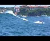 Tow-in surfing on Bali from indonessia