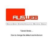 A favicon is a small image that shows up next to the website&#39;s name. In this tutorial, we&#39;ll show you how to replace the default Joomla favicon.ico. http://AUSWEB.com.au is a premium web hosting provider.