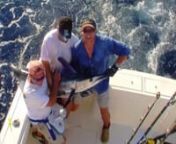 Travel 100 miles offshore in the Northeast Canyons to hook up on some Yellowfin Tuna, Mahi Mahi, White Marlin and oh ya, take a dip in the deep blue...With a BLUE MARLIN!