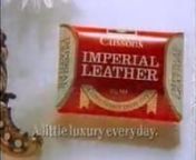 A classic commercial for Imperial Leather. Published for the Implerial Leather website with permission from PZ Cussons Australia. See it here at www.imperialleather.com.