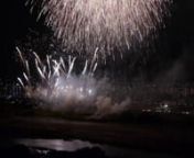 Fireworks from my sister-in-law&#39;s place on the Tokyo side of the river, looking out at my beloved Kawasaki. My nephew kept singing the