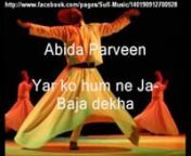 A very beautiful poem sung by Abida Parveen.Absolutely terrific