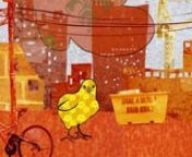 I asked my 4 year old son what he wanted to be when he grew up and recorded him talking about wanting to bea shopkeeper in Canberra (naturally). This 2 minute animation is my interpretation of his vision. I reconfigured the characters in his mind as chickens / roosters, and developed a warm, gritty, city-based palette of colours and textures.nnwww.stapledesign.com.au