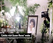 Celebs visit Susan Roces’ wake&#60;br/&#62;&#60;br/&#62;Celebrities attend the wake of veteran actress Susan Roces at The Heritage Memorial Park in Taguig City on Saturday, May 21, 2022. Sen. Grace Poe said the public can pay their respects to her mother on Sunday, May 22. Roces died of cardiopulmonary arrest on May 20 at the age of 80.&#60;br/&#62;&#60;br/&#62;VIDEO BY JOHN RYAN BALDEMOR&#60;br/&#62;&#60;br/&#62;Subscribe to The Manila Times Channel - https://tmt.ph/YTSubscribe&#60;br/&#62;&#60;br/&#62;Visit our website at https://www.manilatimes.net&#60;br/&#62;&#60;br/&#62;Follow us:&#60;br/&#62;Facebook - https://tmt.ph/facebook&#60;br/&#62;Instagram - https://tmt.ph/instagram&#60;br/&#62;Twitter - https://tmt.ph/twitter&#60;br/&#62;DailyMotion - https://tmt.ph/dailymotion&#60;br/&#62;&#60;br/&#62;Subscribe to our Digital Edition - https://tmt.ph/digital&#60;br/&#62;&#60;br/&#62;Check out our Podcasts:&#60;br/&#62;Spotify - https://tmt.ph/spotify&#60;br/&#62;Apple Podcasts - https://tmt.ph/applepodcasts&#60;br/&#62;Amazon Music - https://tmt.ph/amazonmusic&#60;br/&#62;Deezer: https://tmt.ph/deezer&#60;br/&#62;Stitcher: https://tmt.ph/stitcher&#60;br/&#62;Tune In: https://tmt.ph/tunein&#60;br/&#62;Soundcloud: https://tmt.ph/soundcloud&#60;br/&#62;&#60;br/&#62;#TheManilaTimes
