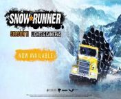 SnowRunner is a 2020 off-road simulation video game developed by Saber Interactive and published by Focus Home Interactive.&#60;br/&#62;&#60;br/&#62;Following on from Spintires and the sequel MudRunner, the game was announced as MudRunner 2 in August 2018.&#60;br/&#62;&#60;br/&#62;Focus Home and Saber Interactive re-revealed the title a year later as SnowRunner. &#60;br/&#62;&#60;br/&#62;The game was released for Microsoft Windows, PlayStation 4, and Xbox One on April 28, 2020, which was followed by a port for Nintendo Switch on May 18, 2021. It was released for PlayStation 5 and Xbox Series X/S on May 31, 2022
