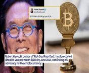 Robert Kiyosaki, author of “Rich Dad Poor Dad,” has forecasted Bitcoin’s value to reach &#36;100k by June 2024, continuing his advocacy for the cryptocurrency.&#60;br/&#62;&#60;br/&#62;What Happened: On Sunday, Kiyosaki took to X, formerly Twitter, to share his bullish prediction on Bitcoin’s price, stating, “BITCOIN to &#36;100k by June 2024.” His stance on cryptocurrency remains solid, consistent with his previous advocacy for investing in “hard assets” like gold, silver and Bitcoin.