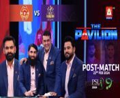 The Pavilion &#124; Islamabad United vs Quetta Gladiators (Pre-Match) Expert Analysis &#124; 22 Feb 2024 &#124;PSL9&#60;br/&#62;&#60;br/&#62;Catch our star-studded panel on #ThePavilion as we bring to you exclusive analysis for every match, live only on #ASportsHD!&#60;br/&#62;&#60;br/&#62; #WasimAkram #PSL9#HBLPSL9 #MohammadHafeez #MisbahUlHaq #AzharAli #FakhreAlam #quetta #Quettagladiators#islamabadunited #hblpsl9 &#60;br/&#62;&#60;br/&#62;Catch HBLPSL9 every moment live, exclusively on #ASportsHD!&#60;br/&#62;&#60;br/&#62;Follow the A Sports channel on WhatsApp: https://bit.ly/3PUFZv5&#60;br/&#62;&#60;br/&#62;#ASportsHD #ARYZAP