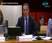 NSW Health Minister Ryan Park grilled about Manning Base Hospital redevelopment by Senate estimates committee.
