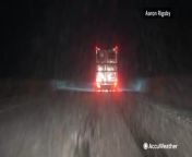 The latest day of storms in California led to heavy snow on Feb. 20, prompting strict chain laws and causing serious backups.