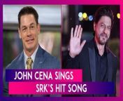WWE wrestler John Cena has surprised fans by singing Shah Rukh Khan&#39;s hit song, &#92;
