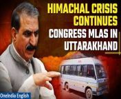 Eleven Himachal Pradesh MLAs, including six rebels, shifted to Uttarakhand, signaling internal strife within Congress. Amidst BJP accusations of destabilization, CM Sukhvinder Singh Sukhu denied contact with the rebels. The rebels, disqualified under anti-defection law, had crossed party lines in Rajya Sabha polls. This move reflects ongoing political turbulence and power dynamics in the region.&#60;br/&#62; &#60;br/&#62;#HimachalPradesh #HimachalCongress #BJP #Uttarakhand #SukhvinderSukhu #RajyaSabha #CongressParty #Politics #Indianews #Oneindia #Oneindianews &#60;br/&#62;~PR.152~ED.102~GR.121~HT.96~