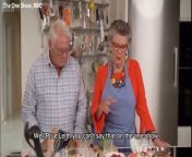 Bake Off&#39;s Prue Leith swears during The One Show interview while discussing husbandSource The One Show, BBC