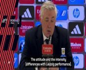 Ancelotti admits it &#39;wasn&#39;t hard&#39; for the team to play better than their draw with RB Leipzig on Wednesday