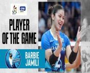 Barbie Jamili has a winning UAAP debut in the UAAP with the Adamson Lady Falcons.