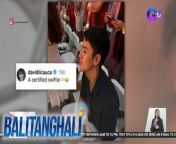 Certified Swiftie si David Licauco!&#60;br/&#62;&#60;br/&#62;&#60;br/&#62;Balitanghali is the daily noontime newscast of GTV anchored by Raffy Tima and Connie Sison. It airs Mondays to Fridays at 10:30 AM (PHL Time). For more videos from Balitanghali, visit http://www.gmanews.tv/balitanghali.&#60;br/&#62;&#60;br/&#62;#GMAIntegratedNews #KapusoStream&#60;br/&#62;&#60;br/&#62;Breaking news and stories from the Philippines and abroad:&#60;br/&#62;GMA Integrated News Portal: http://www.gmanews.tv&#60;br/&#62;Facebook: http://www.facebook.com/gmanews&#60;br/&#62;TikTok: https://www.tiktok.com/@gmanews&#60;br/&#62;Twitter: http://www.twitter.com/gmanews&#60;br/&#62;Instagram: http://www.instagram.com/gmanews&#60;br/&#62;&#60;br/&#62;GMA Network Kapuso programs on GMA Pinoy TV: https://gmapinoytv.com/subscribe