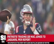 The New England Patriots are trading quarterback Mac Jones to the Jacksonville Jaguars, according to ESPN’s Adam Schefter. The Jaguars reportedly are sending a sixth-round draft pick to the Patriots in exchange for Jones.