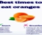 Never take oranges on empty stomach from dr huberman
