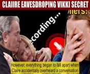 CBS Y&amp;R Spoilers Shock_ Claire is heartbroken when she eavesdrops on Nikki and V