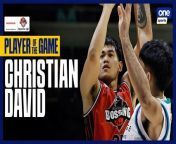 PBA Player of the Game Highlights: Christian David comes off the bench to spearhead Blackwater's assault vs Converge from wwe nude david