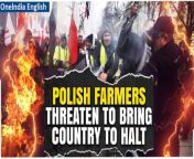 Tensions escalate in Poland as tens of thousands of farmers and their supporters gather in Warsaw, vowing to bring the country to a standstill. Violent clashes erupted outside the parliament building after a peaceful demonstration turned chaotic. &#60;br/&#62; &#60;br/&#62;#Poland #PolishFarmersProtests #Warsaw #DonaldTusk #PolandFarmersProtest&#60;br/&#62;~PR.151~ED.101~