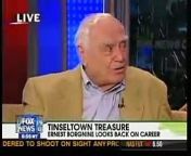 Ernest Borgnine reveals MASTURBATIONthe secret of life LIVE on Fox News. &#60;br/&#62;I masturbate a lot is his fountain of Youth.