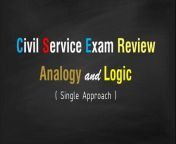 PH Civil Service Exam (CSE) - Verbal Ability - Analogy- Single Approach (Part 1)&#60;br/&#62;-&#60;br/&#62;CORRECTIONS:&#60;br/&#62;(Q-28) Corn : Ear : : Cabbage : HEAD&#60;br/&#62;-&#60;br/&#62;If there&#39;s something wrong po sa video.. &#60;br/&#62;or if there is any correction.. please comment it below..&#60;br/&#62;para ma correctionan natin and mailagay dito sa description ang mga corrections.&#60;br/&#62;&#60;br/&#62;Maraming salamat po sa inyo mga CSE Takers.&#60;br/&#62;sana pumasa po kayong lahat &#_&#&#60;br/&#62;-&#60;br/&#62;#CSE&#60;br/&#62;#civilserviceexam &#60;br/&#62;#solusmanjr