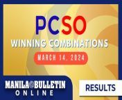 WATCH: Here are the winning lotto combinations of the lotto draw results for the 9 p.m. draw on Thursday, March 14.&#60;br/&#62;&#60;br/&#62;Subscribe to the Manila Bulletin Online channel! - https://www.youtube.com/TheManilaBulletin&#60;br/&#62;&#60;br/&#62;Visit our website at http://mb.com.ph&#60;br/&#62;Facebook: https://www.facebook.com/manilabulletin &#60;br/&#62;Twitter: https://www.twitter.com/manila_bulletin&#60;br/&#62;Instagram: https://instagram.com/manilabulletin&#60;br/&#62;Tiktok: https://www.tiktok.com/@manilabulletin&#60;br/&#62;&#60;br/&#62;#ManilaBulletinOnline&#60;br/&#62;#ManilaBulletin&#60;br/&#62;#LatestNews