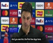 Mikel Arteta was delighted with David Raya after the Spaniard saved two penalties to send Arsenal through.