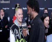 Jojo Siwa chatted with Billboard’s Tetris Kelly on the red carpet of the 2024 GLAAD Media Awards.