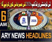 T20 World Cup 2026#t20worldcup #headlines #psl2024 #pmshehbazsharif #imf#barristergohar #nationalassembly #asimmunir &#60;br/&#62;&#60;br/&#62;۔Petrol price kept unchanged; diesel jumps by Rs1.77&#60;br/&#62;&#60;br/&#62;۔Aseefa Bhutto to contest by-election on NA-207&#60;br/&#62;&#60;br/&#62;۔Govt, military leadership discuss national security, regional stability&#60;br/&#62;&#60;br/&#62;Follow the ARY News channel on WhatsApp: https://bit.ly/46e5HzY&#60;br/&#62;&#60;br/&#62;Subscribe to our channel and press the bell icon for latest news updates: http://bit.ly/3e0SwKP&#60;br/&#62;&#60;br/&#62;ARY News is a leading Pakistani news channel that promises to bring you factual and timely international stories and stories about Pakistan, sports, entertainment, and business, amid others.&#60;br/&#62;&#60;br/&#62;Official Facebook: https://www.fb.com/arynewsasia&#60;br/&#62;&#60;br/&#62;Official Twitter: https://www.twitter.com/arynewsofficial&#60;br/&#62;&#60;br/&#62;Official Instagram: https://instagram.com/arynewstv&#60;br/&#62;&#60;br/&#62;Website: https://arynews.tv&#60;br/&#62;&#60;br/&#62;Watch ARY NEWS LIVE: http://live.arynews.tv&#60;br/&#62;&#60;br/&#62;Listen Live: http://live.arynews.tv/audio&#60;br/&#62;&#60;br/&#62;Listen Top of the hour Headlines, Bulletins &amp; Programs: https://soundcloud.com/arynewsofficial&#60;br/&#62;#ARYNews&#60;br/&#62;&#60;br/&#62;ARY News Official YouTube Channel.&#60;br/&#62;For more videos, subscribe to our channel and for suggestions please use the comment section.