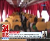 Dinala na sa Metro Manila ang daan-daang dayuhan na nadakip sa sinasabing pogo o scam hub sa Tarlac.&#60;br/&#62;&#60;br/&#62;&#60;br/&#62;24 Oras Weekend is GMA Network’s flagship newscast, anchored by Ivan Mayrina and Pia Arcangel. It airs on GMA-7, Saturdays and Sundays at 5:30 PM (PHL Time). For more videos from 24 Oras Weekend, visit http://www.gmanews.tv/24orasweekend.&#60;br/&#62;&#60;br/&#62;#GMAIntegratedNews #KapusoStream&#60;br/&#62;&#60;br/&#62;Breaking news and stories from the Philippines and abroad:&#60;br/&#62;GMA Integrated News Portal: http://www.gmanews.tv&#60;br/&#62;Facebook: http://www.facebook.com/gmanews&#60;br/&#62;TikTok: https://www.tiktok.com/@gmanews&#60;br/&#62;Twitter: http://www.twitter.com/gmanews&#60;br/&#62;Instagram: http://www.instagram.com/gmanews&#60;br/&#62;&#60;br/&#62;GMA Network Kapuso programs on GMA Pinoy TV: https://gmapinoytv.com/subscribe