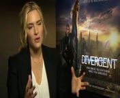 Kate Winslet has opened up about being a baddie on the set of Divergent and not allowing her children to see her previous films where she&#39;s naked.