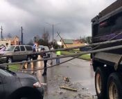 Tornado damage in New Orleans East was visible at Chef Menteur Highway and Wilson Avenue on Tuesday, Feb. 7, 2017