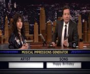 Jimmy challenges Alessia Cara to a game of random musical impressions like Ariana Grande singing &#92;