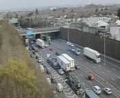 Commuters faced long queues on the M25 on Thursday morning after a crash shut the Dartford Tunnel for an hour.