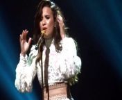 Demi Lovato said she had a special treat for Cleveland and that she wanted to sing one of her all time favorite songs but she had never done it live before.