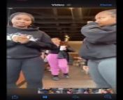 Not everybody in life is going to get along. These two girls made it clear to one woman that they don&#39;t like her. As soon as the woman walked behind them, they showed her they have a pure dislike of her.