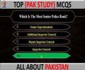 Top 30 Pak Study MCQs, All About Pakistan and Important MCQs - 2024 #pakstudy #pakstudymcqs #pakistangeneralknowledge, with rich history, &#60;br/&#62;Pak Studies MCQs FPSC NTS PPSC Pakistan studies Past Papers Pak Studies MCQs quiz test questions with answers for FPSC test, NTS PPSC SPSC KPPSC test preparation. Basic Pka study quiz in multiple choice question (MCQ) format. &#60;br/&#62;#genknowledgeofpakistan#generalknowledgeaboutpakistaninurdu&#60;br/&#62;In this video Pakistan General Knowledge in Urdu 2024 Question &amp; Answers for exams and job tests - solved general knowledge in Urdu. &#60;br/&#62;general knowledge of pakistan, pak study, pak study mcqs, pakistan general knowledge #logicmcqs #mcqs&#60;br/&#62;**********************************************&#60;br/&#62;Q No:- Which Was The First Missile Launched By Pakistan?&#60;br/&#62;Q No:- After Cotton, Which Is The Second Highest Exchange Earning Crop Of Pakistan?&#60;br/&#62;Q No:- The Highest Peak Of Hindu Kush Range Is?&#60;br/&#62;Q No:- Which One Of The Following Is Not A &#39;Cash Crop&#39;?&#60;br/&#62;Q No:- Which Is The Oldest Hydroelectricity Project In Pakistan?&#60;br/&#62;Q No:- Under Indus Water Treaty The Rivers Given To Pakistan Are?&#60;br/&#62;Q No:- Warsak Dam Is Located On?&#60;br/&#62;Q No:- Hanna Lake Is Situated Near?&#60;br/&#62;Q No:- Balloki Headworks Was Built On The River?&#60;br/&#62;Q No:- Which Of The Following Is The Correct Group Of Kharif Crops?&#60;br/&#62;Q No:- How Much Electricity Is Being Generated By Karachi Nuclear Power Plant (Kannup)?&#60;br/&#62;Q No:- The Second Atom Bomb Was Dropped On Nagasaki On?&#60;br/&#62;Q No:- Name The First President Of Pakistan.&#60;br/&#62;Q No:- Kalar Kahar Lake Is Situated In?&#60;br/&#62;Q No:- Hub Lake Is Situated Near?&#60;br/&#62;Q No:- Who United All The Sikhs And Founded A Kingdom In The Punjab?&#60;br/&#62;Q No:- &#92;