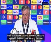 Carlo Ancelotti takes charge of his 200th Champions League match on Tuesday when Real Madrid face Man City