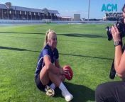 Ella Moodie is looking forward to the challenge of senior women&#39;s football this year. Video by Laura Smith