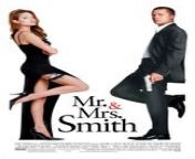 Mr. &amp; Mrs. Smith is a 2005 American action comedy film[1] directed by Doug Liman and written by Simon Kinberg. The film stars Brad Pitt and Angelina Jolie as a bored upper middle class married couple surprised to learn that they are assassins belonging to competing agencies, and that they have been assigned to kill each other. Besides being a box office hit, Mr. &amp; Mrs. Smith also established Pitt and Jolie&#39;s personal relationship.