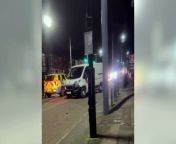 Car flipped on City Road, Sheffield, after driving away from police