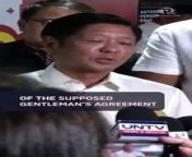 President Ferdinand Marcos Jr. says he is horrified by the supposed gentleman’s agreement between Rodrigo Duterte and China on the West Philippine Sea conflict. He adds there is no record of the so-called agreement.&#60;br/&#62;&#60;br/&#62;Full story: https://www.rappler.com/philippines/marcos-horrified-alleged-duterte-gentleman-agreement-china-sea-dispute/
