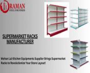Supermarket display racks manufacturer, crafted with precision by our dedicated team - Raman Steel Industries.As an Trusted Supermarket display Racks manufacturer, we specialize in delivering top-quality solutions tailored to enhance your retail space. Our Supermarket dispaly Racks manufacturer expertise ensures reliable, high-performance racks that optimize space and elevate aesthetics, making us your ideal partner in retail enhancement. - https://www.racksindia.in/super-market-rack.html