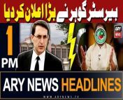 ARY News 1 PM Headlines &#124; 11th April 2024 &#124;