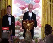 Japanese Prime Minister Fumio Kishida cracked jokes and invoked a touchstone of American culture as he quoted from “Star Trek” at Wednesday&#39;s state dinner, telling guests at the White House that he hoped the “unshakable relationship” between his country and the U.S. would &#92;