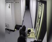 Three burglars scored an own goal after breaking into Burton Albion FC and signing a shirt with their initials.&#60;br/&#62;&#60;br/&#62;The League One club released CCTV of the raiders roaming the dressing room and players&#39; tunnel at the Pirelli stadium on Sunday 14 April.&#60;br/&#62;&#60;br/&#62;The yobs stole players’ personal possessions and protein bars during the raid which happened the day after the team won 2-1 away against Stevenage FC.