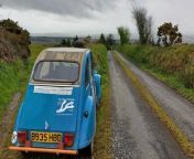Matthew Hollis, 41, drove his battered Citroen 2CV 1,023 miles from England to Ireland – using only B-roads and a COMPASS.&#60;br/&#62;&#60;br/&#62;It took him ten days to complete the epic trip from Ness Point in Lowestoft, Suffolk, to Dunmore Head, on Ireland&#39;s west coast - and not a Sat Nav in sight!